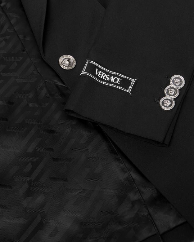 oblečenie X8X8P110 Versace jednoradové sako medúza čierna ženy