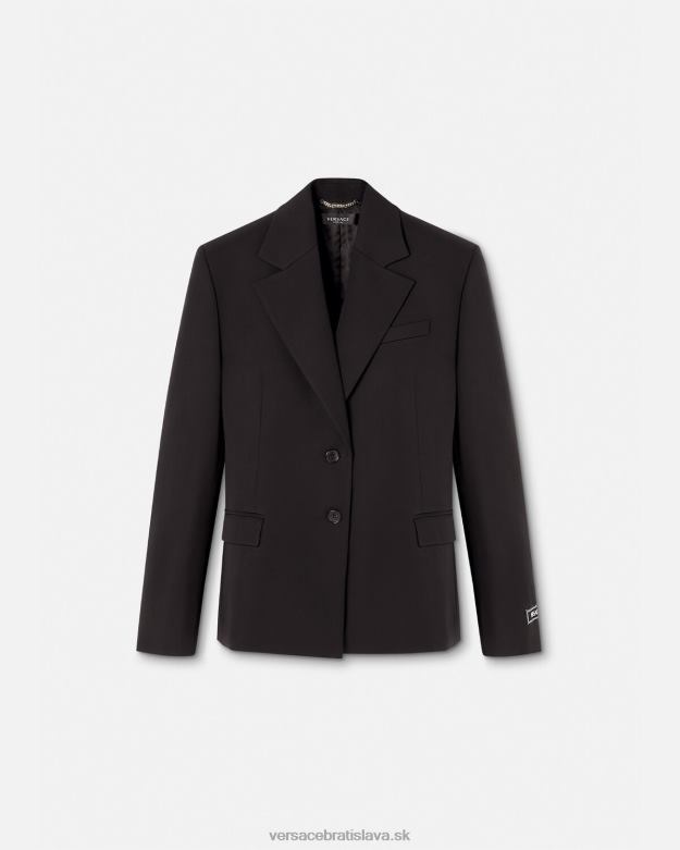 oblečenie X8X8P112 Versace jednoradové sako čierna ženy