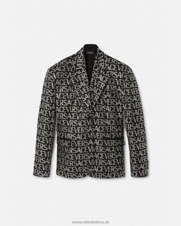 oblečenie X8X8P115 Versace krištáľové celoplošné sako jedna farba ženy