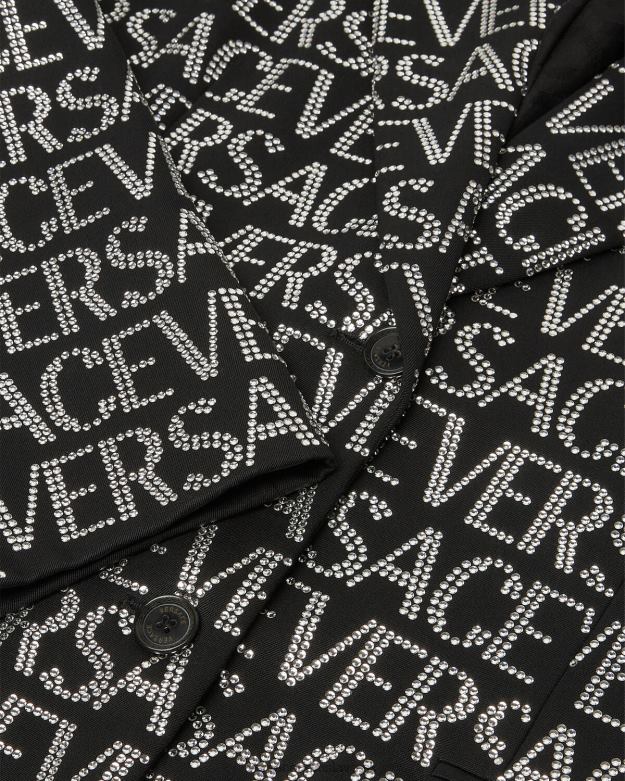 oblečenie X8X8P115 Versace krištáľové celoplošné sako jedna farba ženy