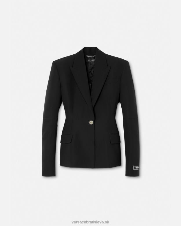 oblečenie X8X8P116 Versace jednoradové sako medúza čierna ženy