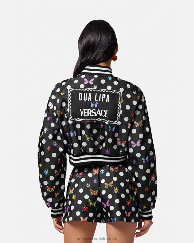 oblečenie X8X8P78 Versace butterflies crop bomber bunda jedna farba ženy