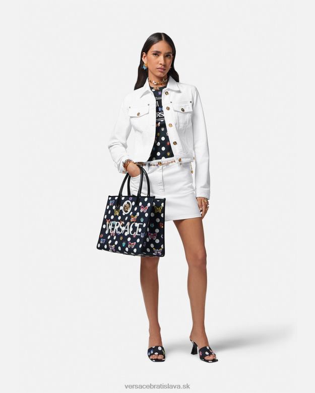 oblečenie X8X8P81 Versace džínsová bunda medusa \'95 biely ženy