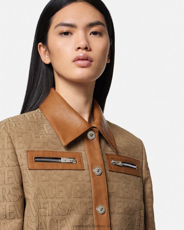 oblečenie X8X8P85 Versace celoplošná blúzková bunda vytlačiť ženy