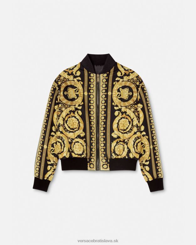 oblečenie X8X8P88 Versace barocco obojstranná bomber bunda vytlačiť ženy