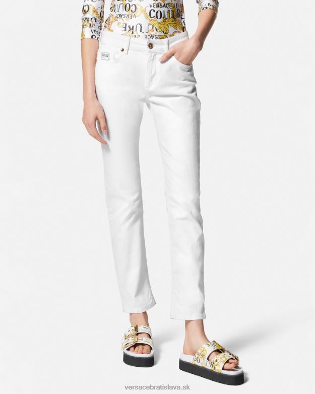 oblečenie X8X8P2236 Versace slim-fit džínsy biely ženy