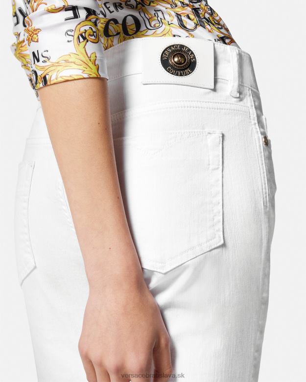 oblečenie X8X8P2236 Versace slim-fit džínsy biely ženy
