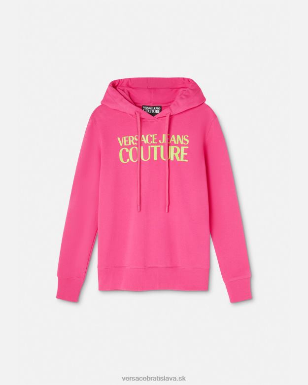 oblečenie X8X8P2173 Versace mikina s logom fuchsiová ženy