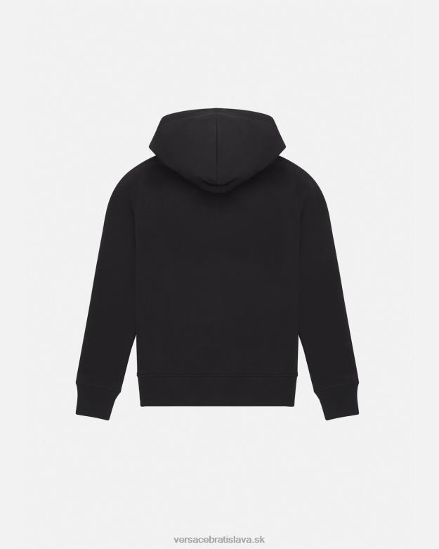oblečenie X8X8P2234 Versace mikina s logom čierne zlato ženy