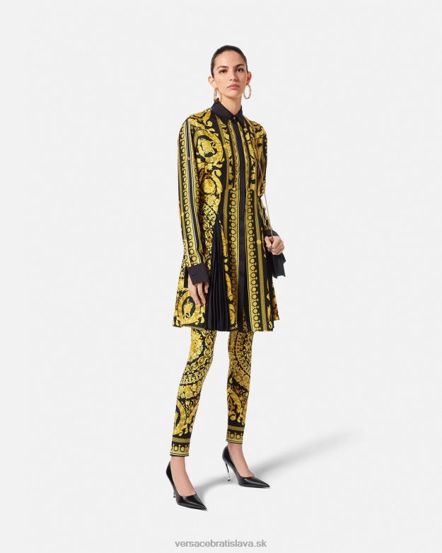 oblečenie X8X8P199 Versace barokové legíny vytlačiť ženy