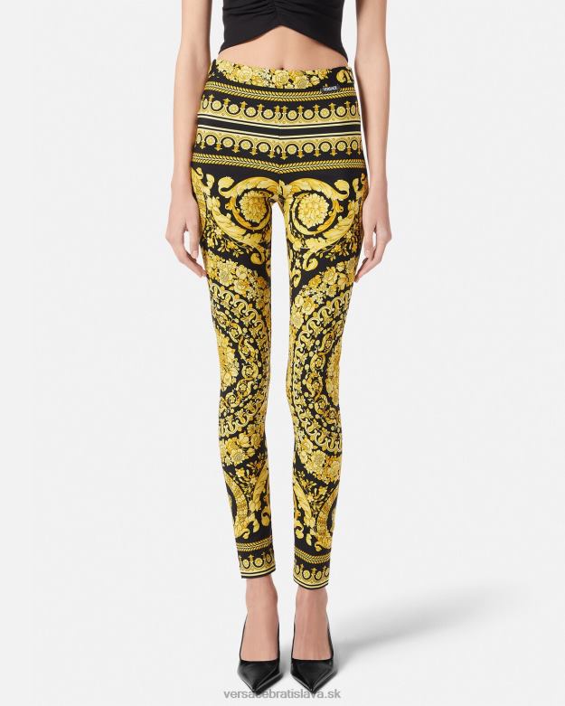 oblečenie X8X8P199 Versace barokové legíny vytlačiť ženy