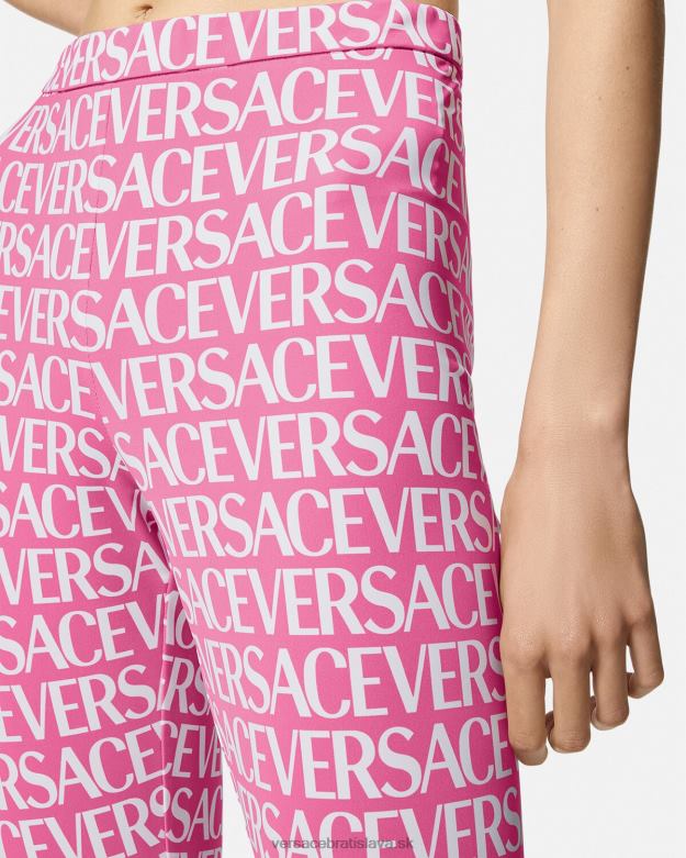 oblečenie X8X8P212 Versace celoplošné legíny ružová a potlač ženy