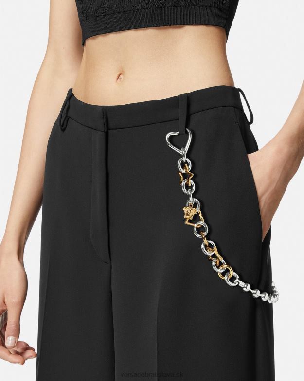 oblečenie X8X8P218 Versace funky retiazkový opasok striebro a zlato ženy