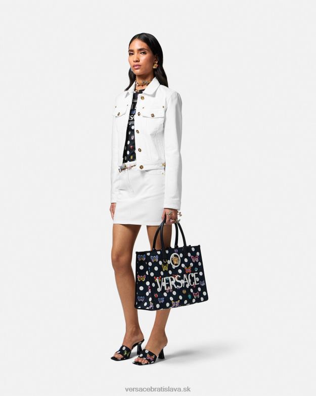 oblečenie X8X8P161 Versace džínsová minisukňa medusa \'95 biely ženy