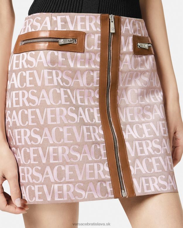 oblečenie X8X8P165 Versace celoplošná minisukňa ružová a potlač ženy