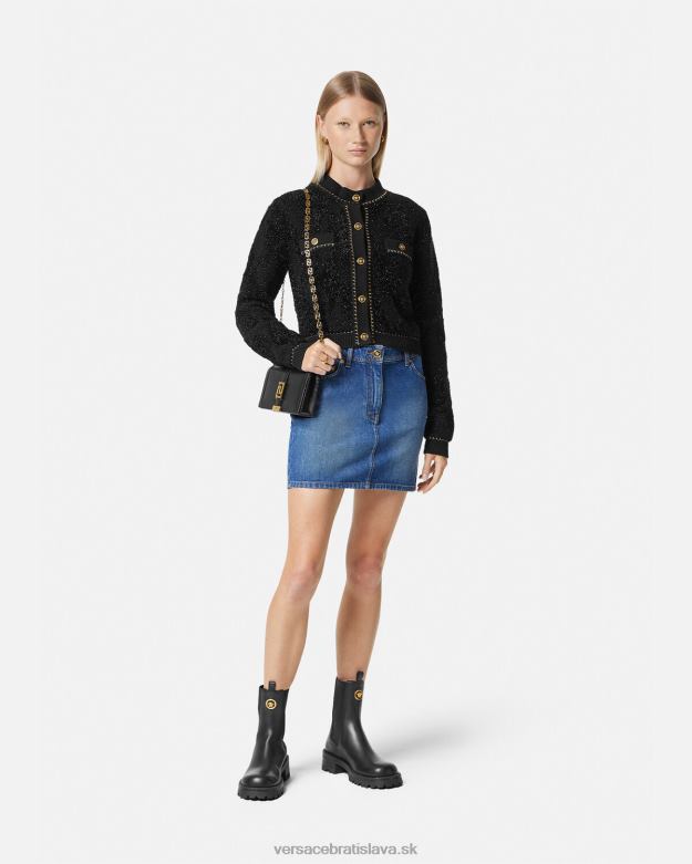 oblečenie X8X8P167 Versace džínsová minisukňa medusa \'95 Modrá ženy