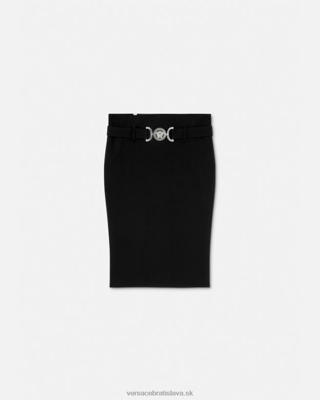 oblečenie X8X8P174 Versace midi sukňa medusa '95 čierna ženy