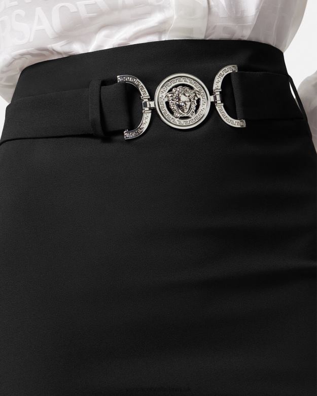 oblečenie X8X8P174 Versace midi sukňa medusa \'95 čierna ženy