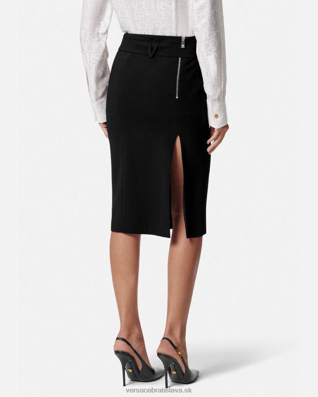 oblečenie X8X8P174 Versace midi sukňa medusa \'95 čierna ženy