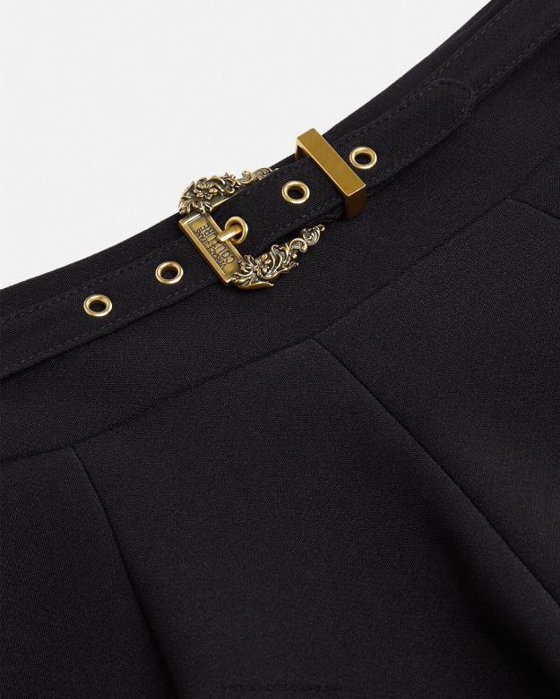 oblečenie X8X8P2252 Versace baroková couture a sukňa s prackou čierna ženy