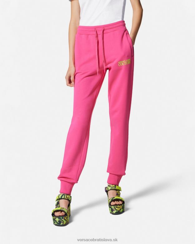 oblečenie X8X8P2176 Versace tepláky s logom fuchsiová ženy