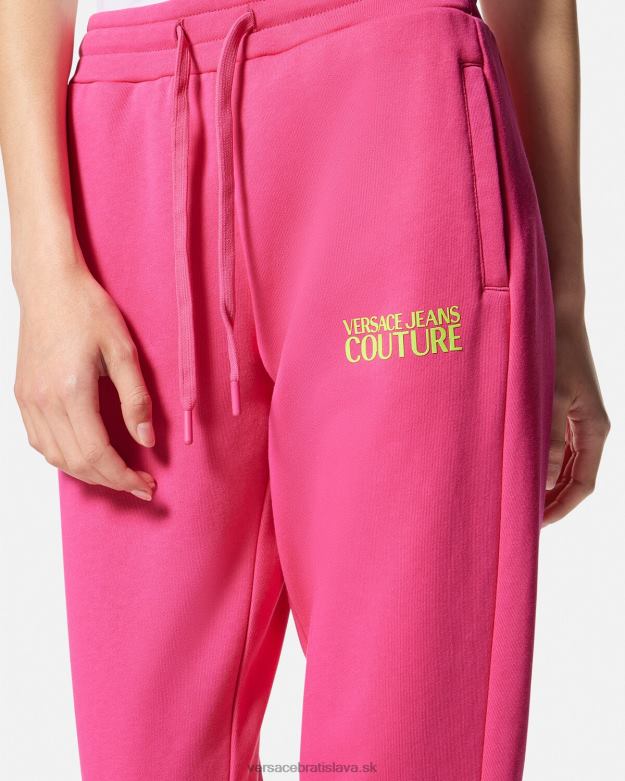 oblečenie X8X8P2176 Versace tepláky s logom fuchsiová ženy