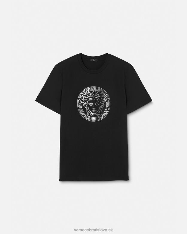 oblečenie X8X8P129 Versace tričko medúza čierna ženy