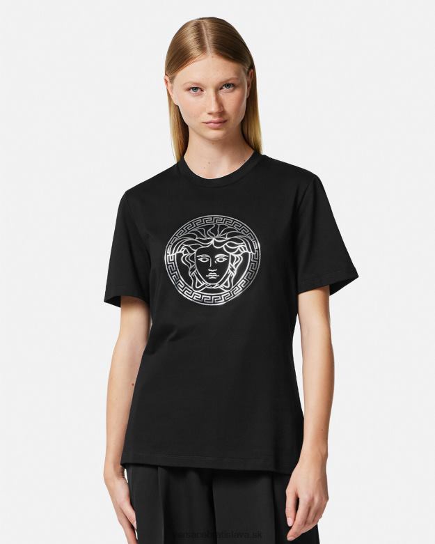 oblečenie X8X8P129 Versace tričko medúza čierna ženy