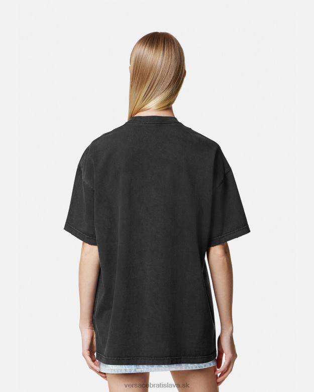 oblečenie X8X8P134 Versace Tričko s logom medusa čierna ženy