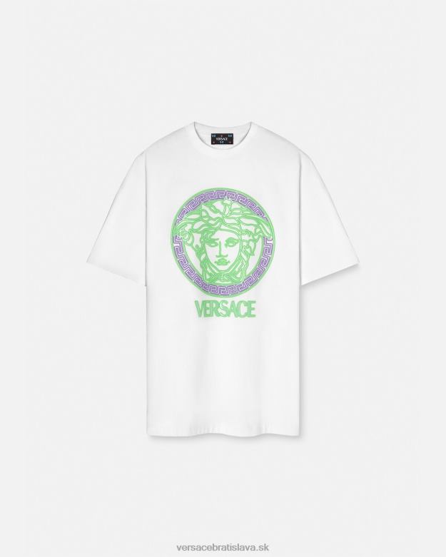 oblečenie X8X8P135 Versace Tričko s logom medusa biely ženy