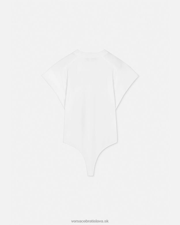 oblečenie X8X8P2162 Versace body tričko s logom biely ženy