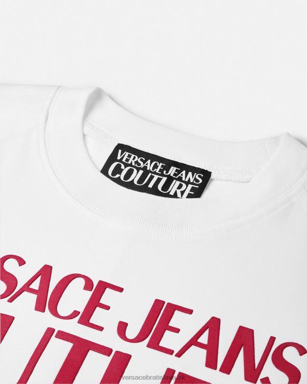 oblečenie X8X8P2162 Versace body tričko s logom biely ženy
