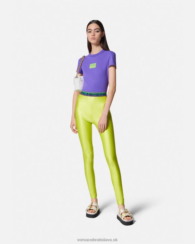 oblečenie X8X8P2227 Versace Tričko crop číslo kusu fialový ženy