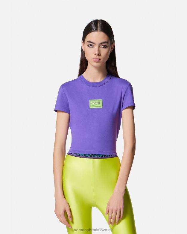 oblečenie X8X8P2227 Versace Tričko crop číslo kusu fialový ženy