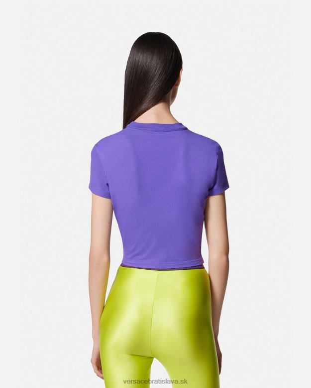oblečenie X8X8P2227 Versace Tričko crop číslo kusu fialový ženy