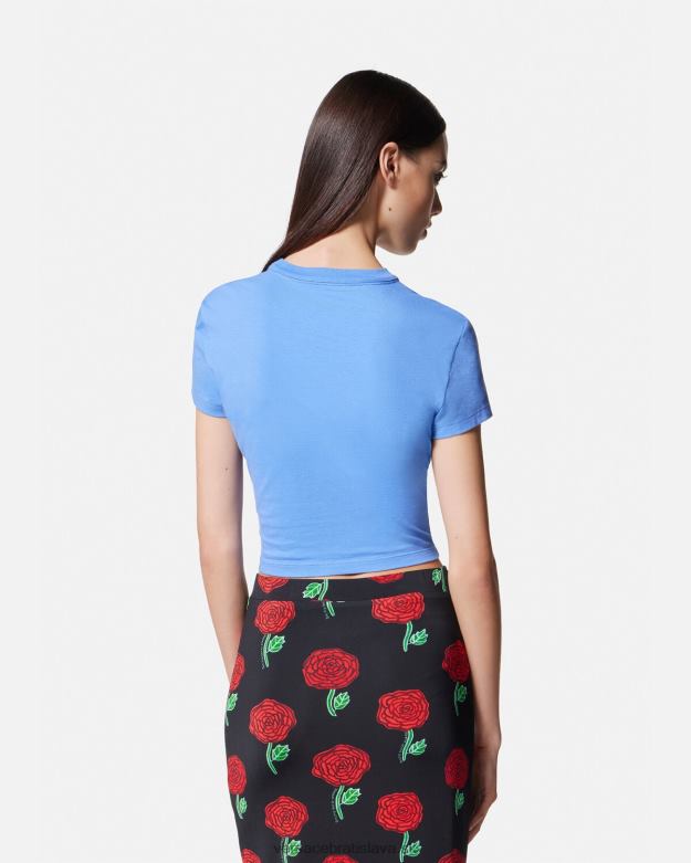 oblečenie X8X8P2228 Versace Tričko crop číslo kusu svetlo modrá ženy