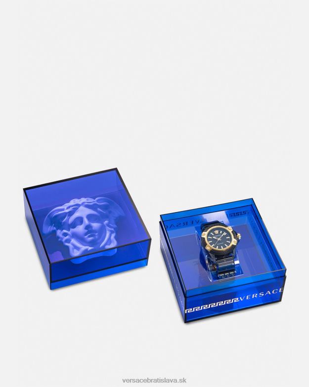 príslušenstvo X8X8P940 Versace ikona aktívnych indigových hodiniek pnul ženy
