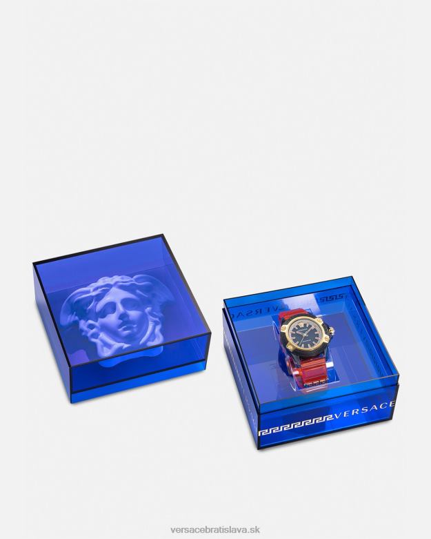 príslušenstvo X8X8P941 Versace ikona aktívnych indigových hodiniek pnul ženy