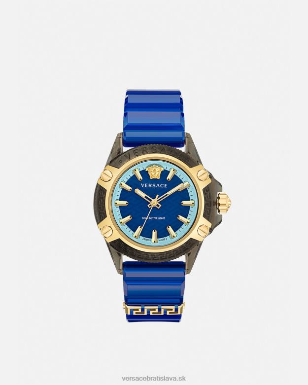 príslušenstvo X8X8P942 Versace ikona aktívnych indigových hodiniek pnul ženy