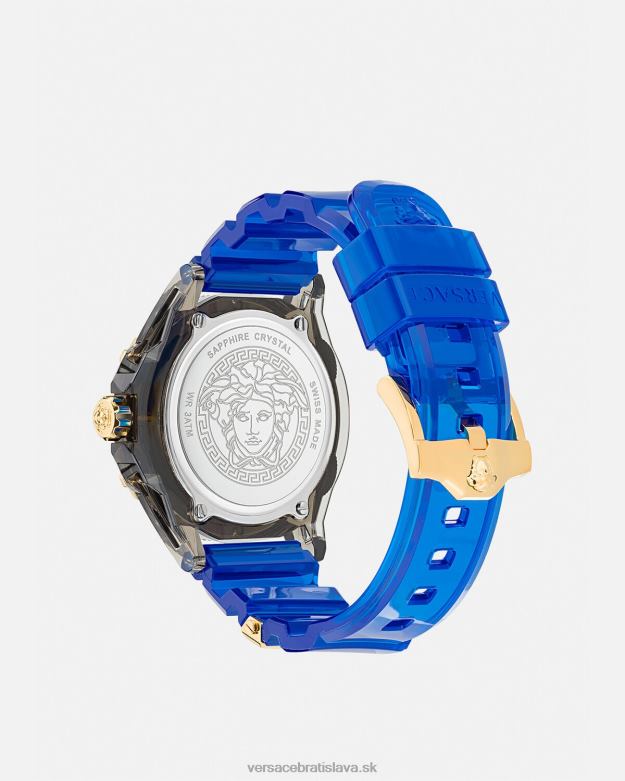 príslušenstvo X8X8P942 Versace ikona aktívnych indigových hodiniek pnul ženy