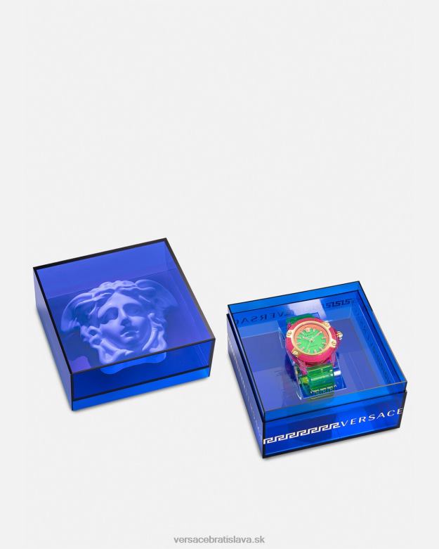 príslušenstvo X8X8P943 Versace ikona aktívnych indigových hodiniek pnul ženy