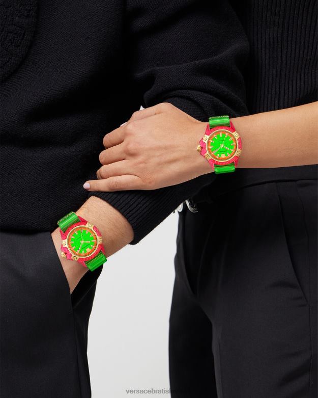 príslušenstvo X8X8P943 Versace ikona aktívnych indigových hodiniek pnul ženy