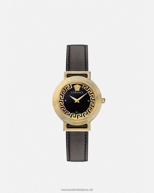 príslušenstvo X8X8P960 Versace greca elegantné hodinky čierne zlato ženy