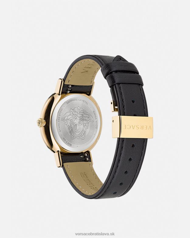 príslušenstvo X8X8P960 Versace greca elegantné hodinky čierne zlato ženy