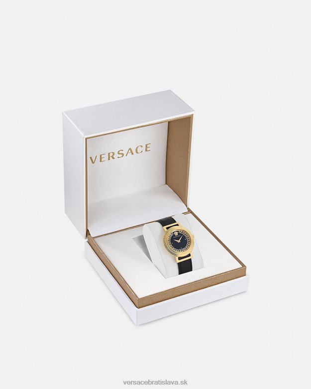 príslušenstvo X8X8P960 Versace greca elegantné hodinky čierne zlato ženy