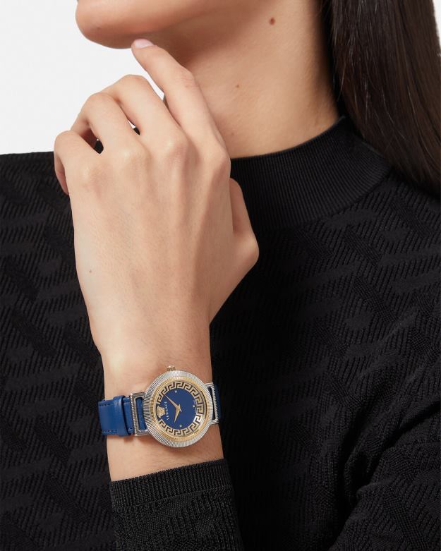príslušenstvo X8X8P961 Versace greca elegantné hodinky Modrá ženy
