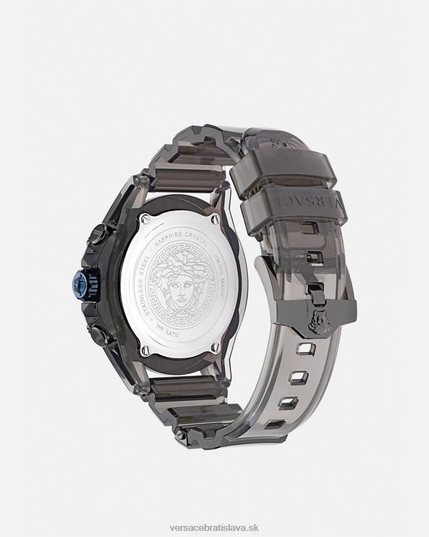 príslušenstvo X8X8P977 Versace ikona aktívnych hodiniek sivá ženy