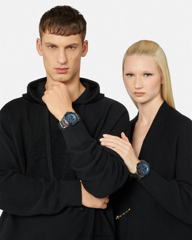 príslušenstvo X8X8P977 Versace ikona aktívnych hodiniek sivá ženy