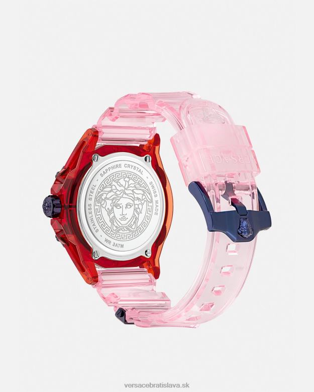 príslušenstvo X8X8P978 Versace ikona aktívne lunárne novoročné králičie hodinky pnul ženy
