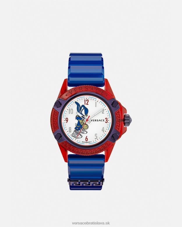 príslušenstvo X8X8P979 Versace ikona aktívne lunárne novoročné králičie hodinky pnul ženy